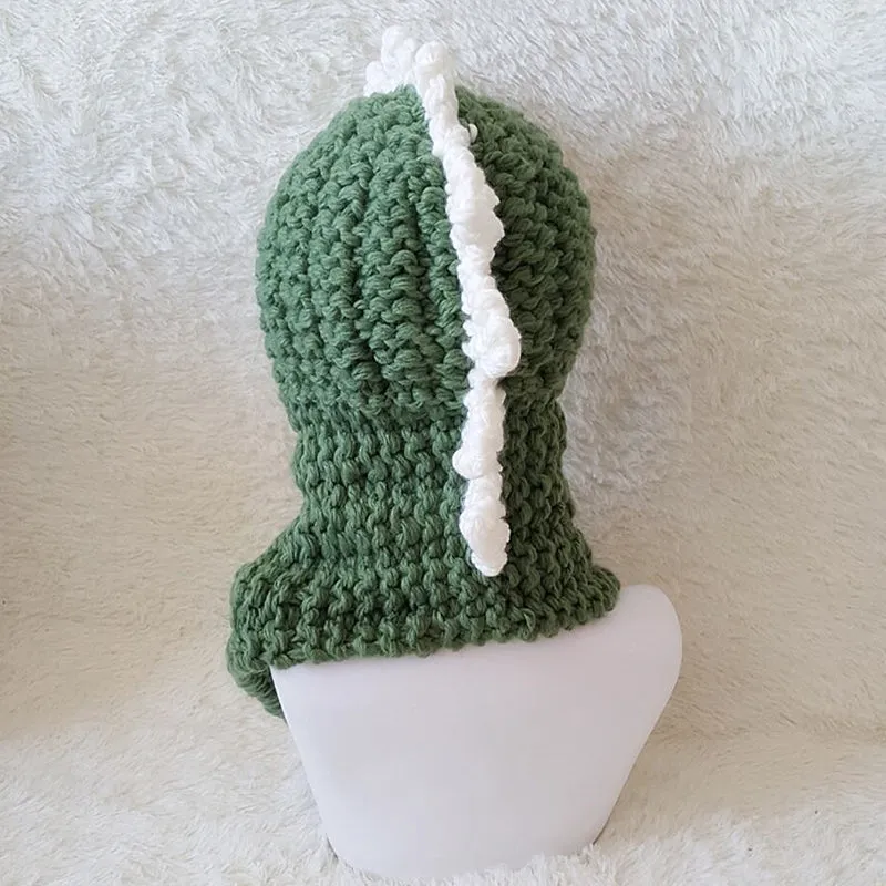 Toddler knit Dino Scarf Hat 2 Colors