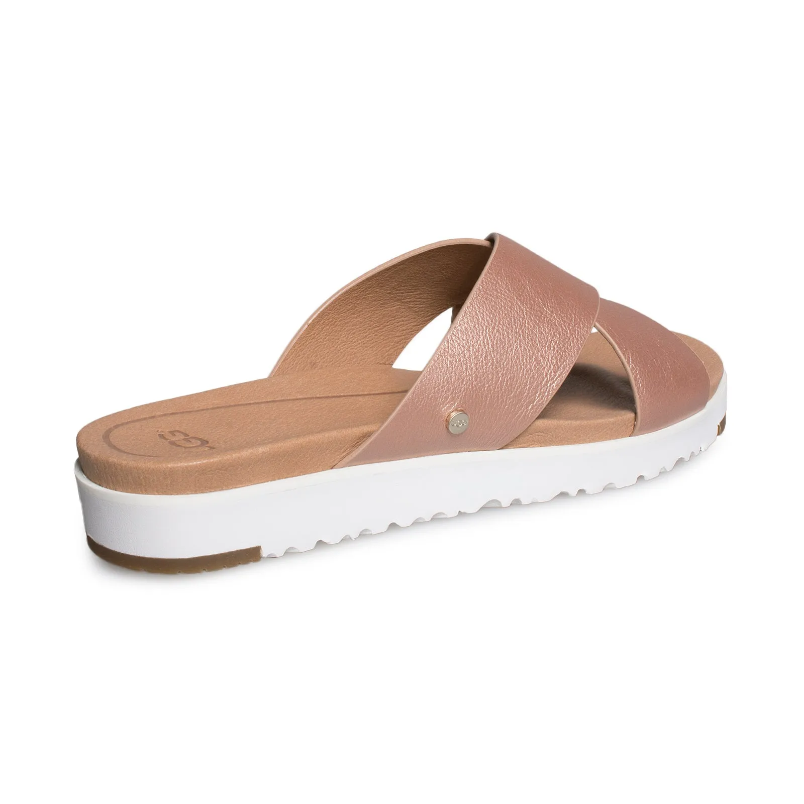 UGG Kari Metallic Rose Gold Sandals - Women's