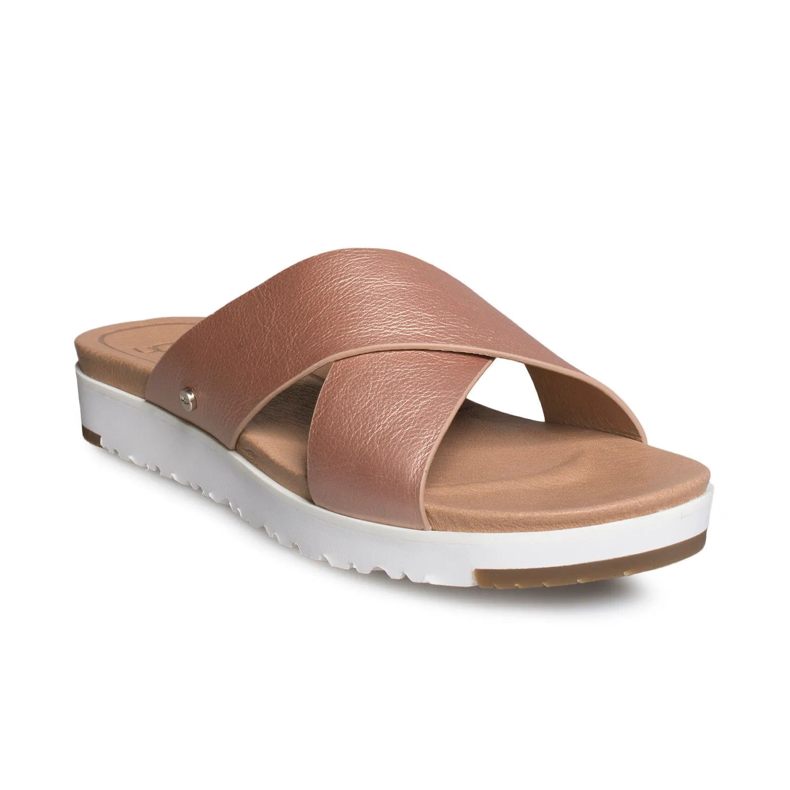 UGG Kari Metallic Rose Gold Sandals - Women's