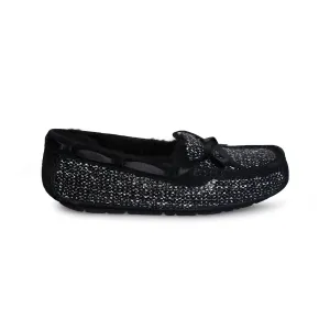 UGG Symona Frill Black Slippers