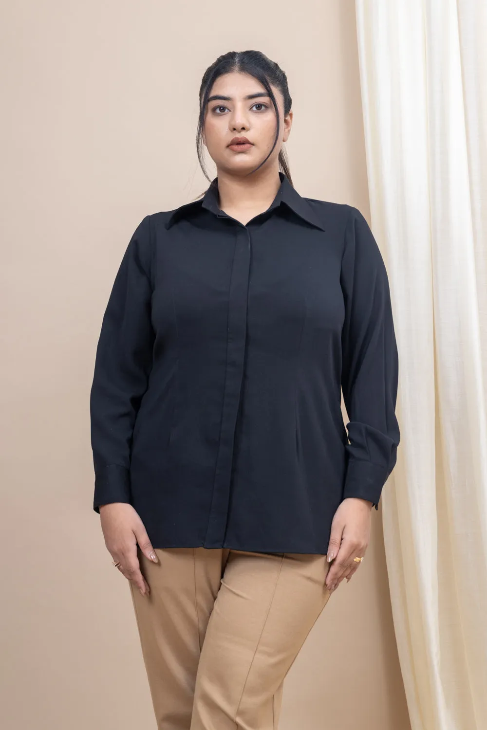 Urban Edge formal black shirt