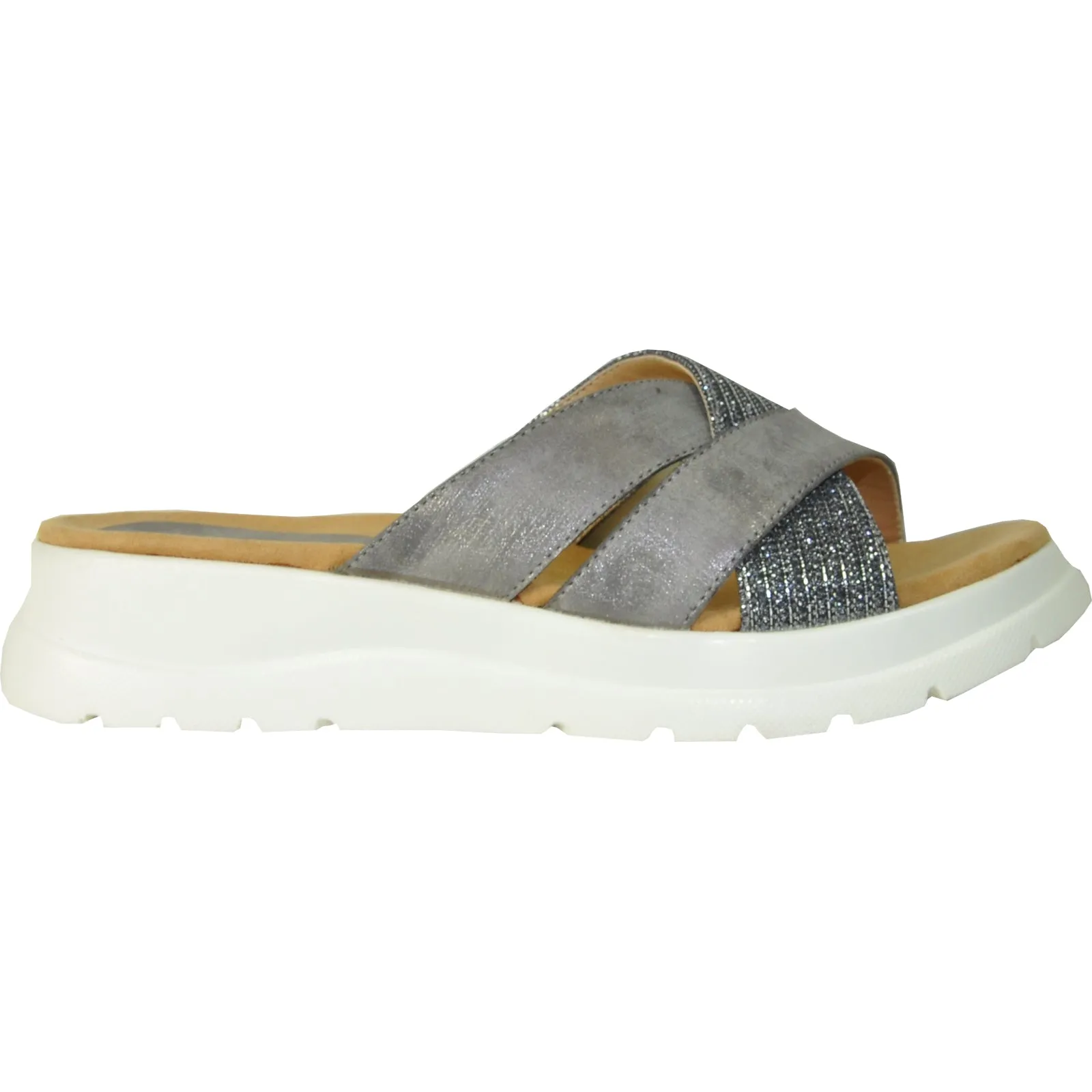 VANGELO Women Sandal ZARA Wedge Sandal Pewter