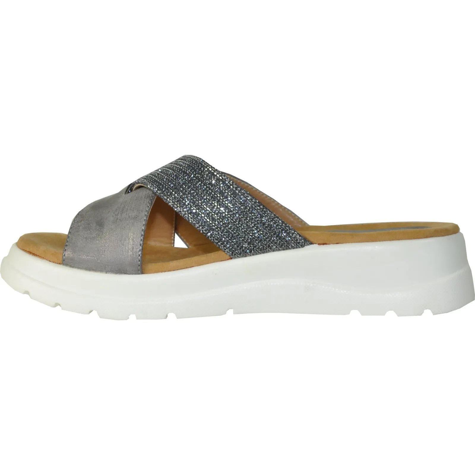 VANGELO Women Sandal ZARA Wedge Sandal Pewter