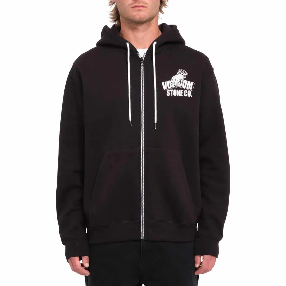 Volcom Watanitte Zip Hooded Sweatshirt Black