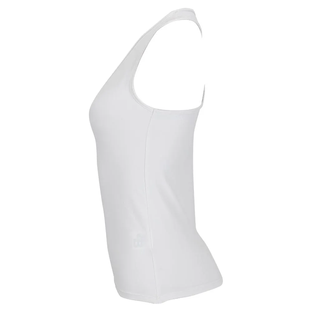 Women's Basic Tennis Tank White