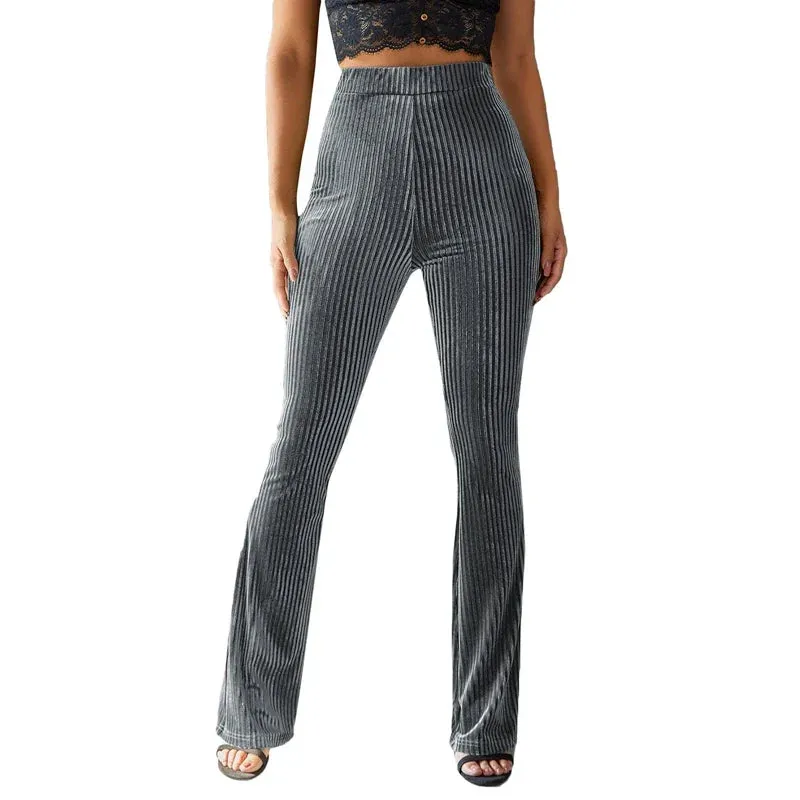 Yoga Slim Workout Velvet Lounge Bootcut Pants