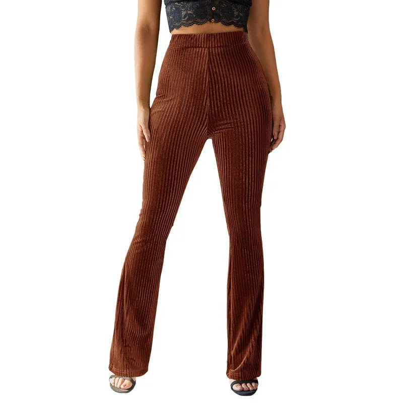 Yoga Slim Workout Velvet Lounge Bootcut Pants