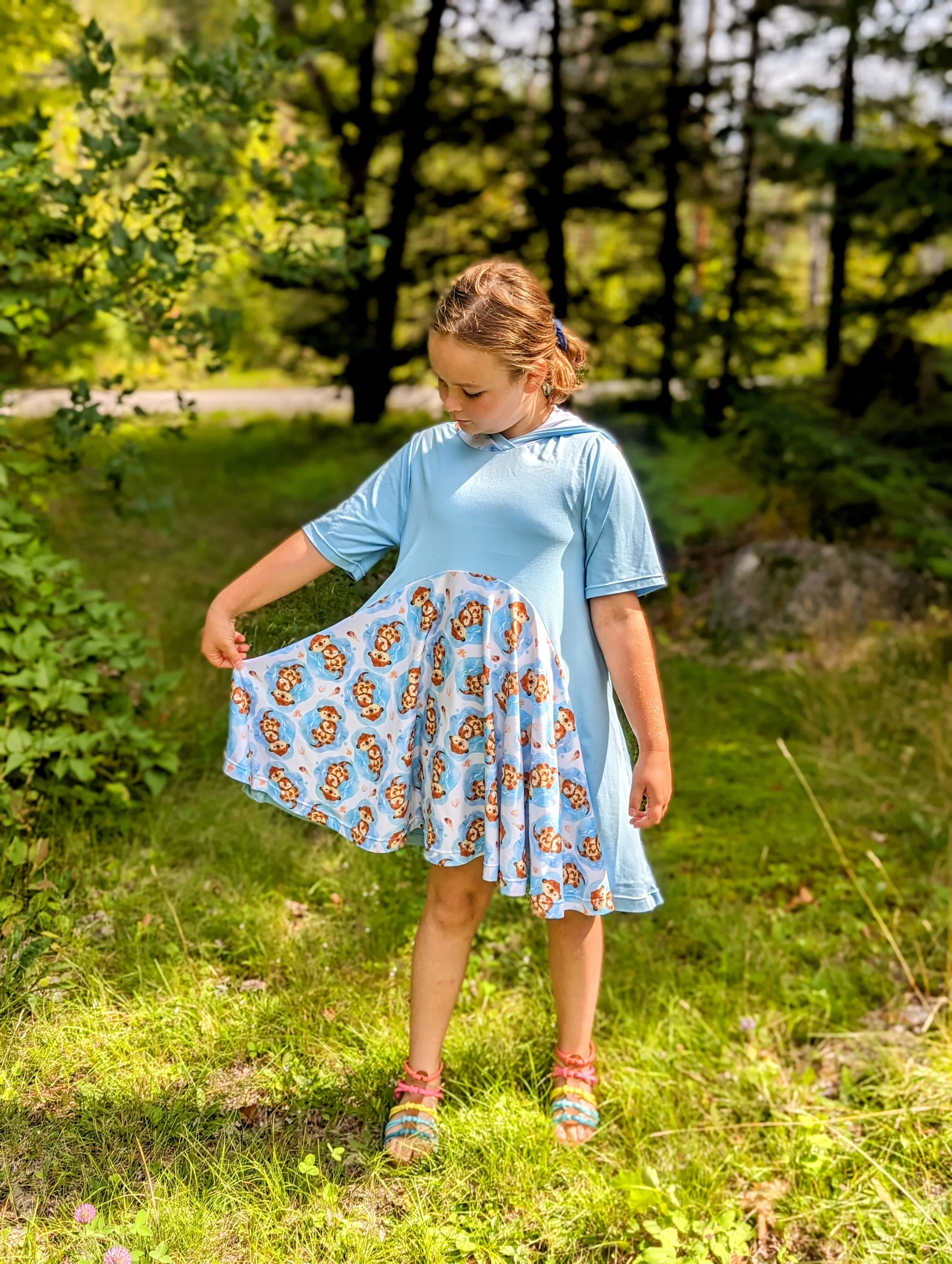 Youth Auden Dress and Tunic, Hoodie Dress, Digital Sewing Pattern Sizes NB-16Y