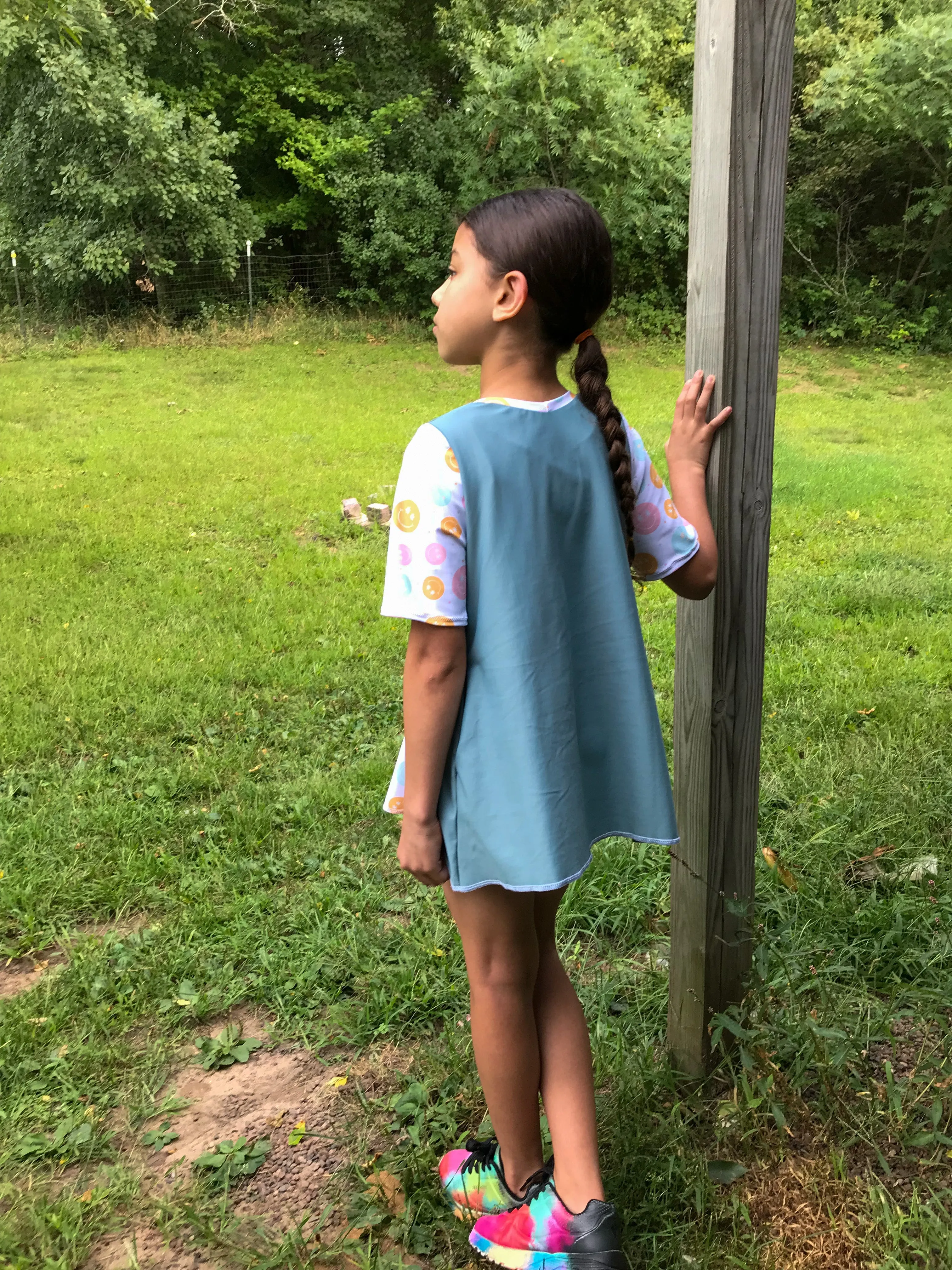 Youth Auden Dress and Tunic, Hoodie Dress, Digital Sewing Pattern Sizes NB-16Y