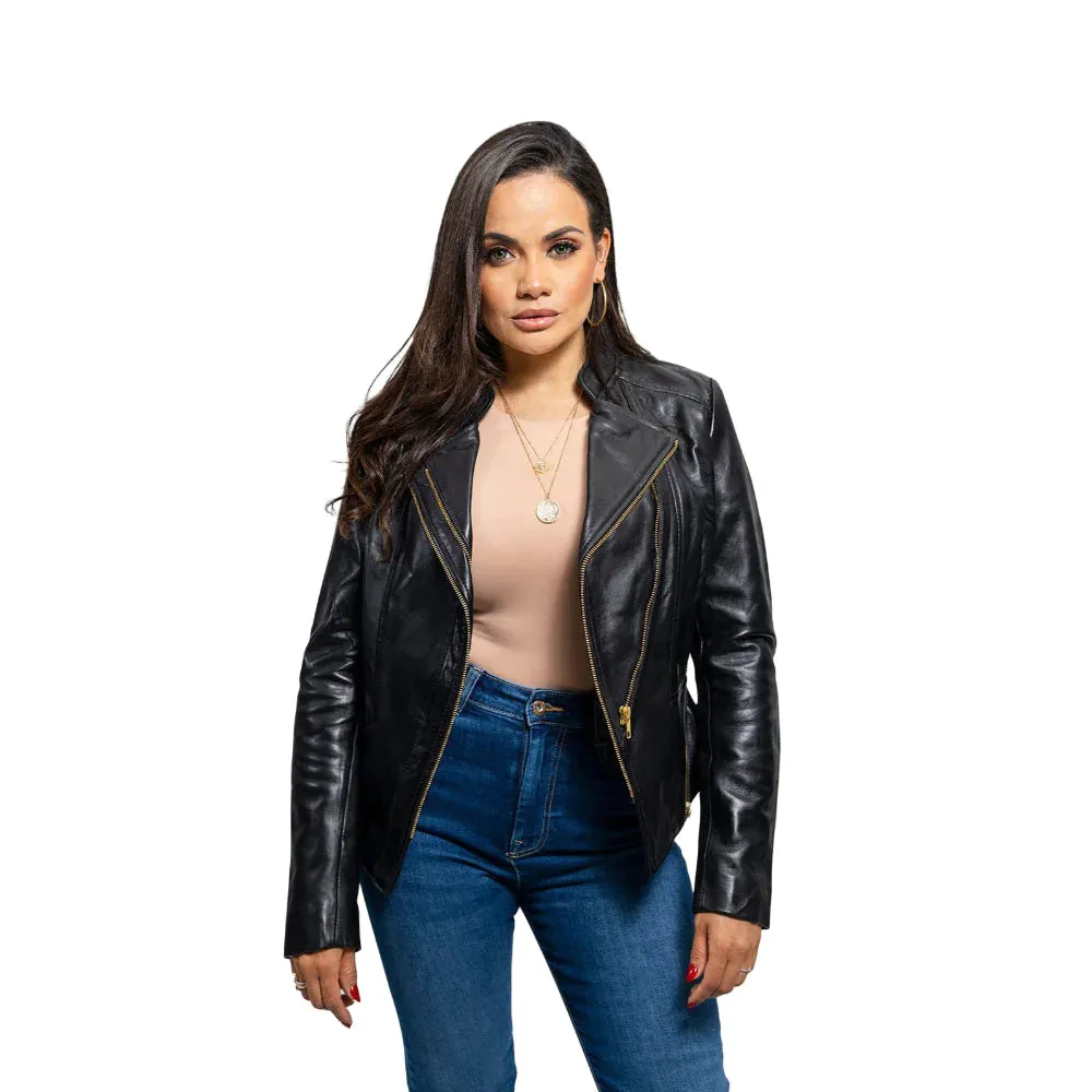 Zoey Womens Fashion Leather Jacket