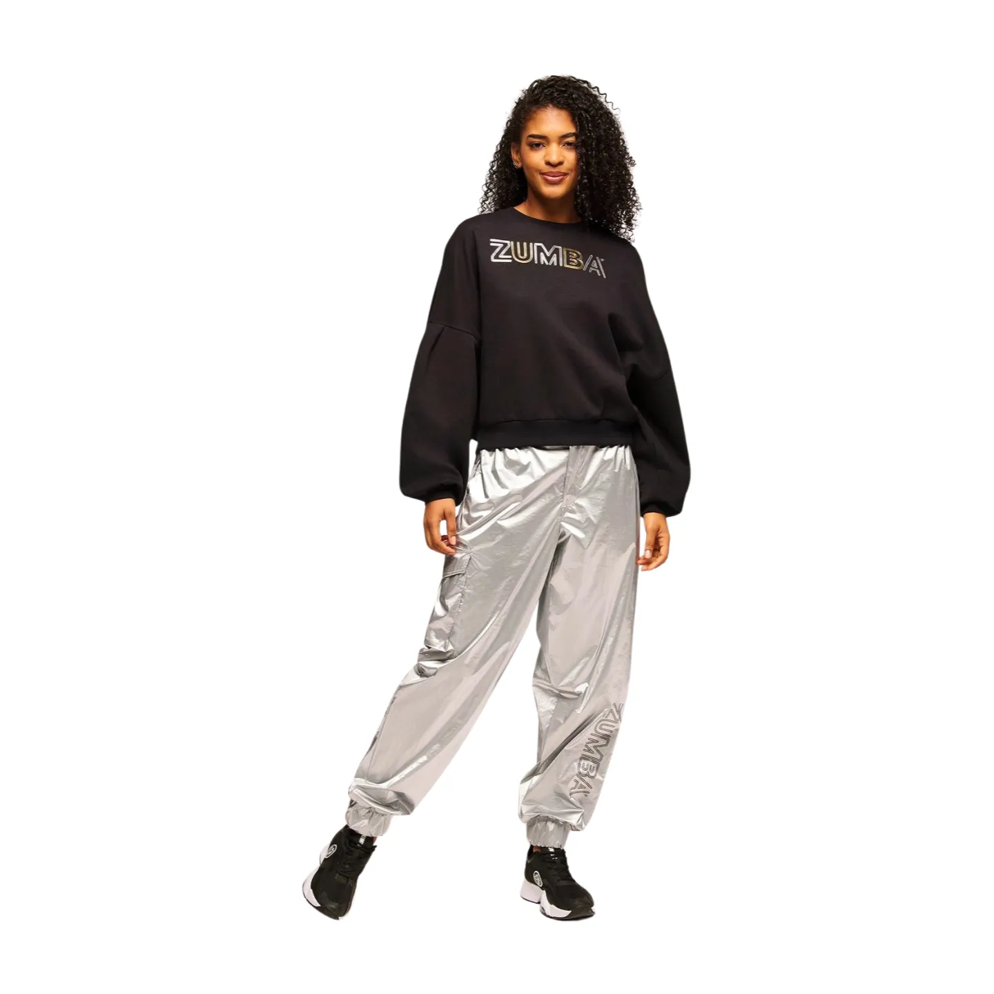 Zumba Runway Pullover Sweatshirt With Bubble Sleeves