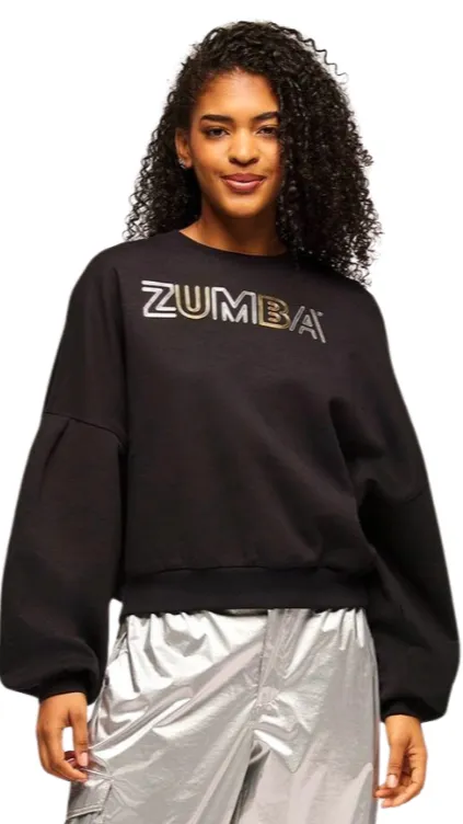 Zumba Runway Pullover Sweatshirt With Bubble Sleeves